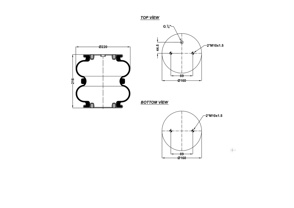 2B 220 İKİ KATLI SÜSP.KÖRÜĞÜ(G 1/4)
