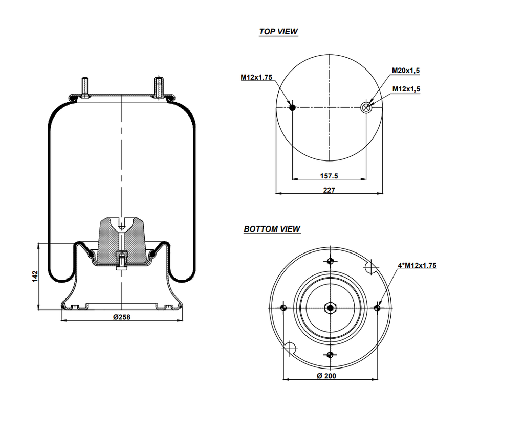 924156 C Air Spring Steel Piston