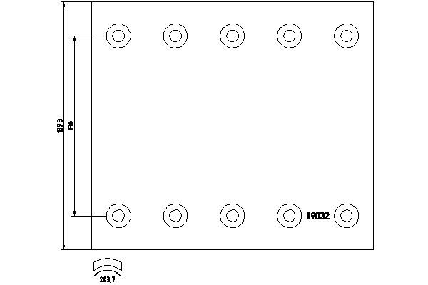 FREIN LINING KIT BPW