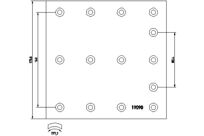BRAKE LINING SET RENAULT