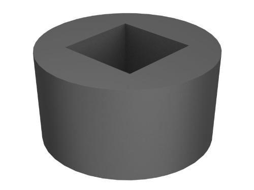 1-1/4-11-1/2 NPTF FILETAGE SQUARE-ENTRAÎNEMENT PLUG
