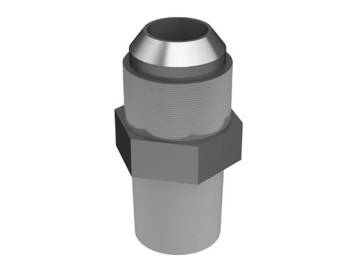 1/2-14 NPTF HEX CULASSE FLARED ADAPTER