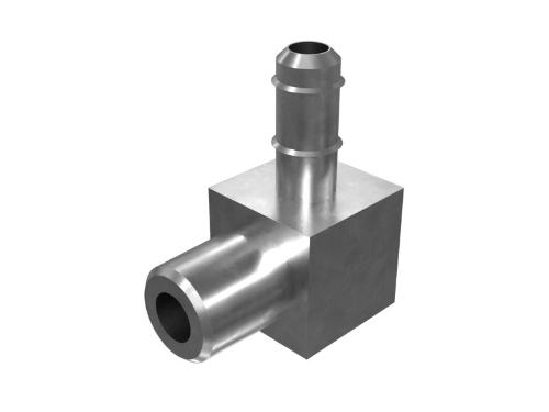 1/16-27 NPTF X 4.3MM 90 DEGREES ELBOW خرطوم BARB ADAPTER