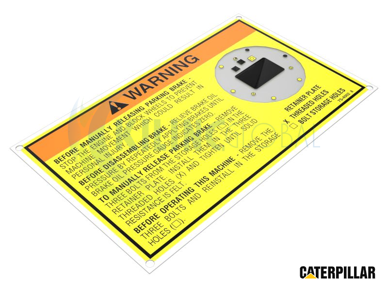 149MM LARGO WARNING PLACA