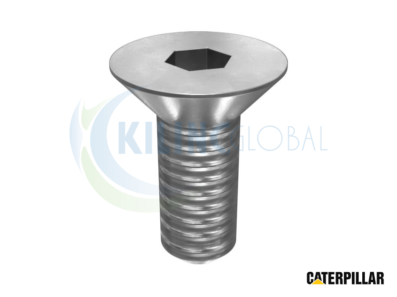 NO. 10 (.190)"-24 X 1/2" COUNTERSUNK FLAT CULATA INTERNAL HEX TORNILLO