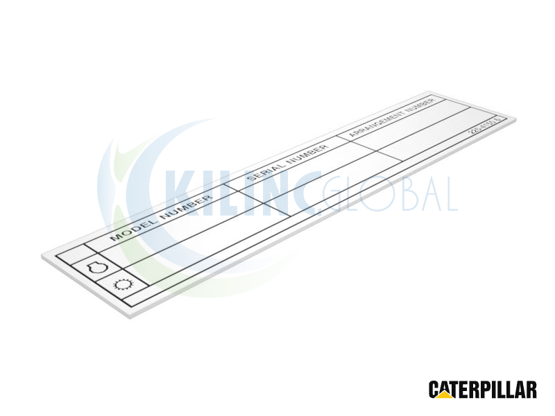110mm Long Service Information Plate