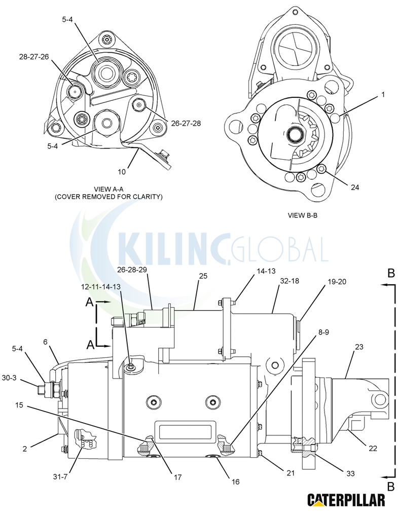 24V Electric Starting Motor