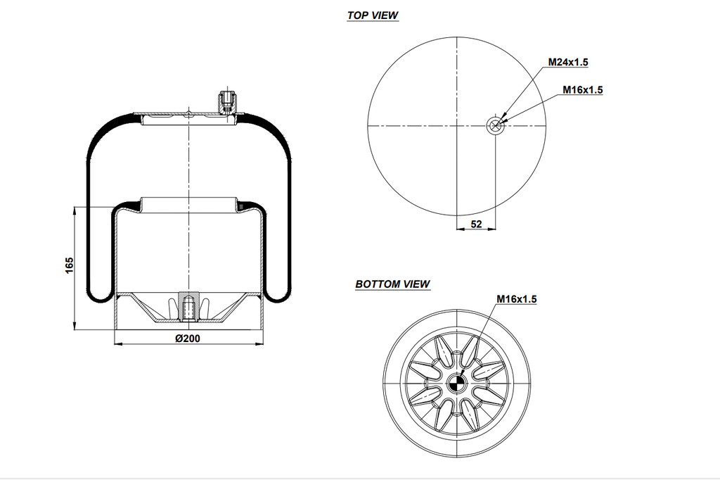 924390-01 C Air Spring Steel Piston