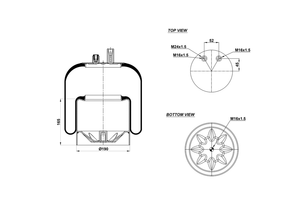 924390-03 C Air Spring Steel Piston
