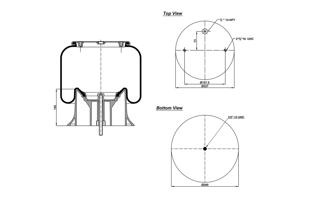928852 CPP Air Spring Plastic Piston