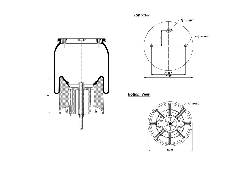 928864  CPP Air Spring Plastic Piston
