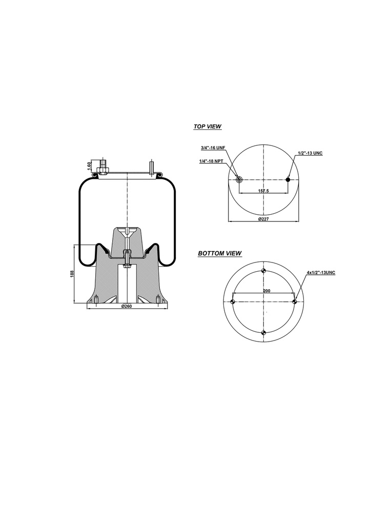 929321 CPP Air Spring Plastic Piston