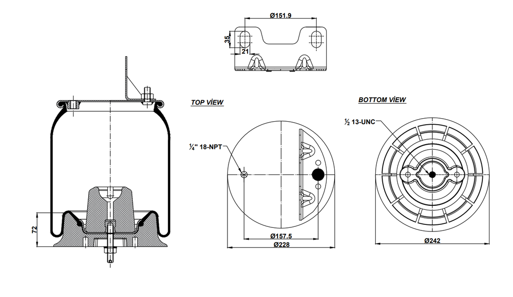 929335  CPP Air Spring Plastic Piston