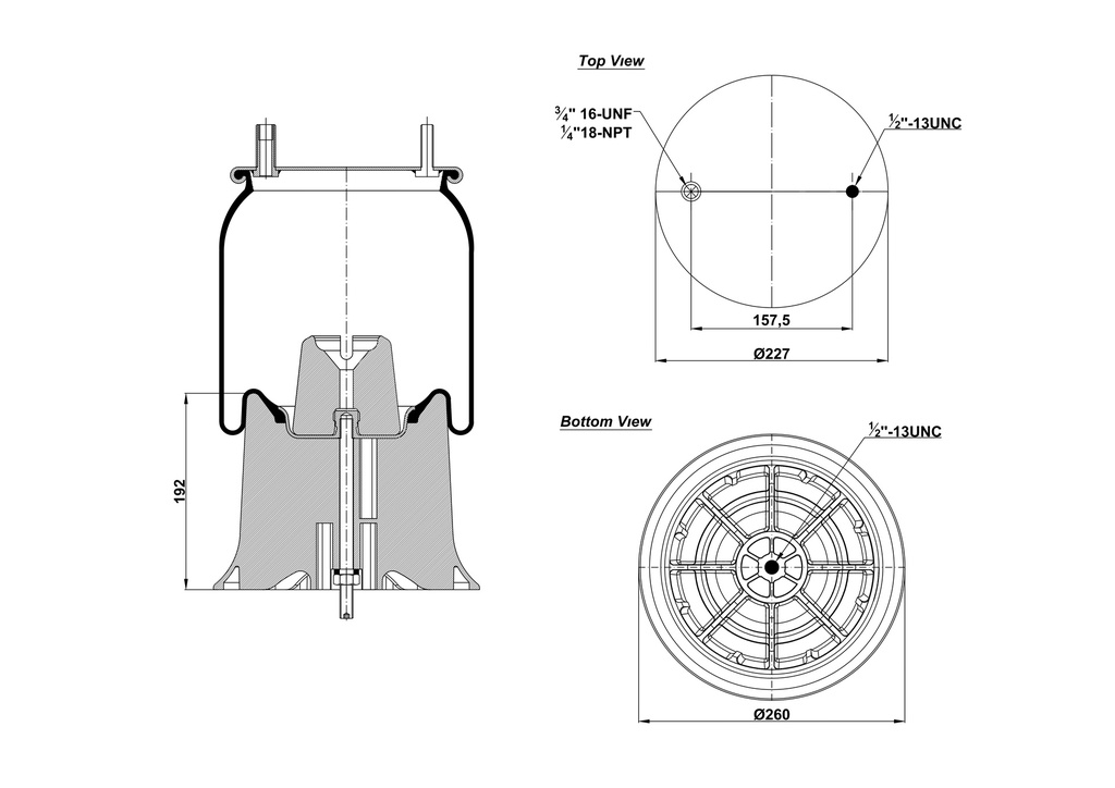 929370 CPP Air Spring Plastic Piston
