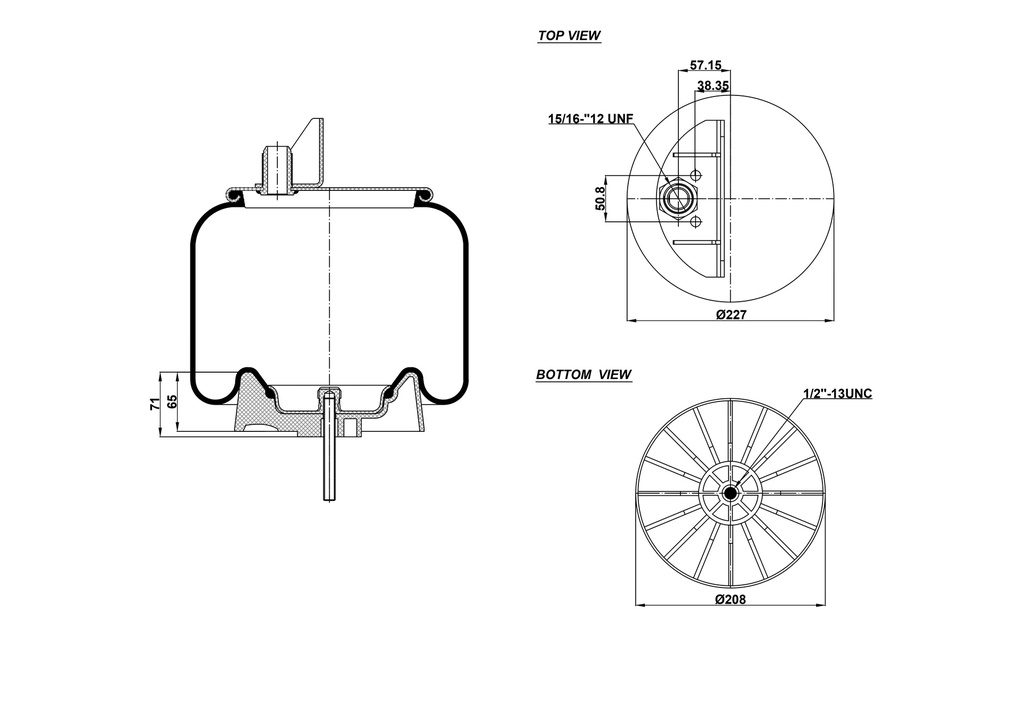 929622 CPP Air Spring Plastic Piston