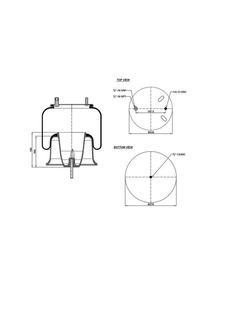 929640 CA Air Spring Aluminum Piston