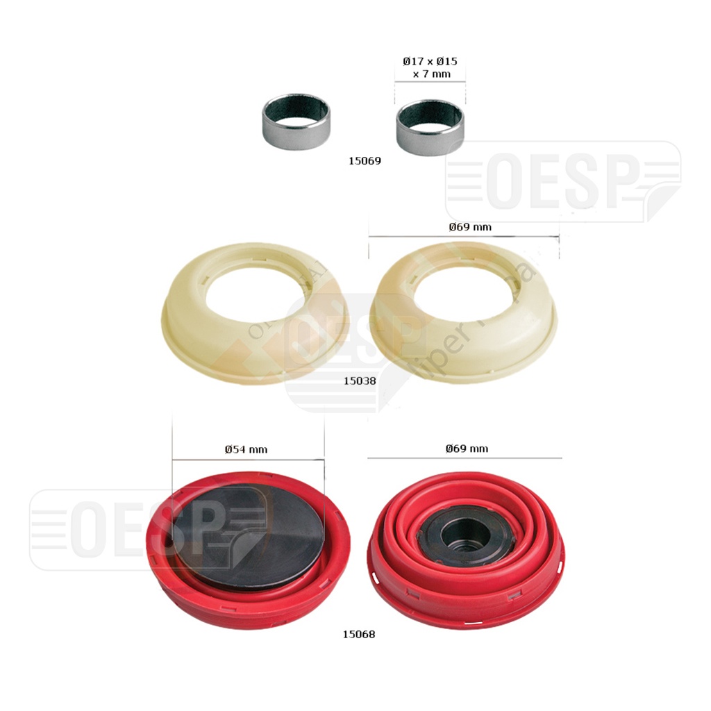 PISTON TAPPET & SEALS KIT MP3