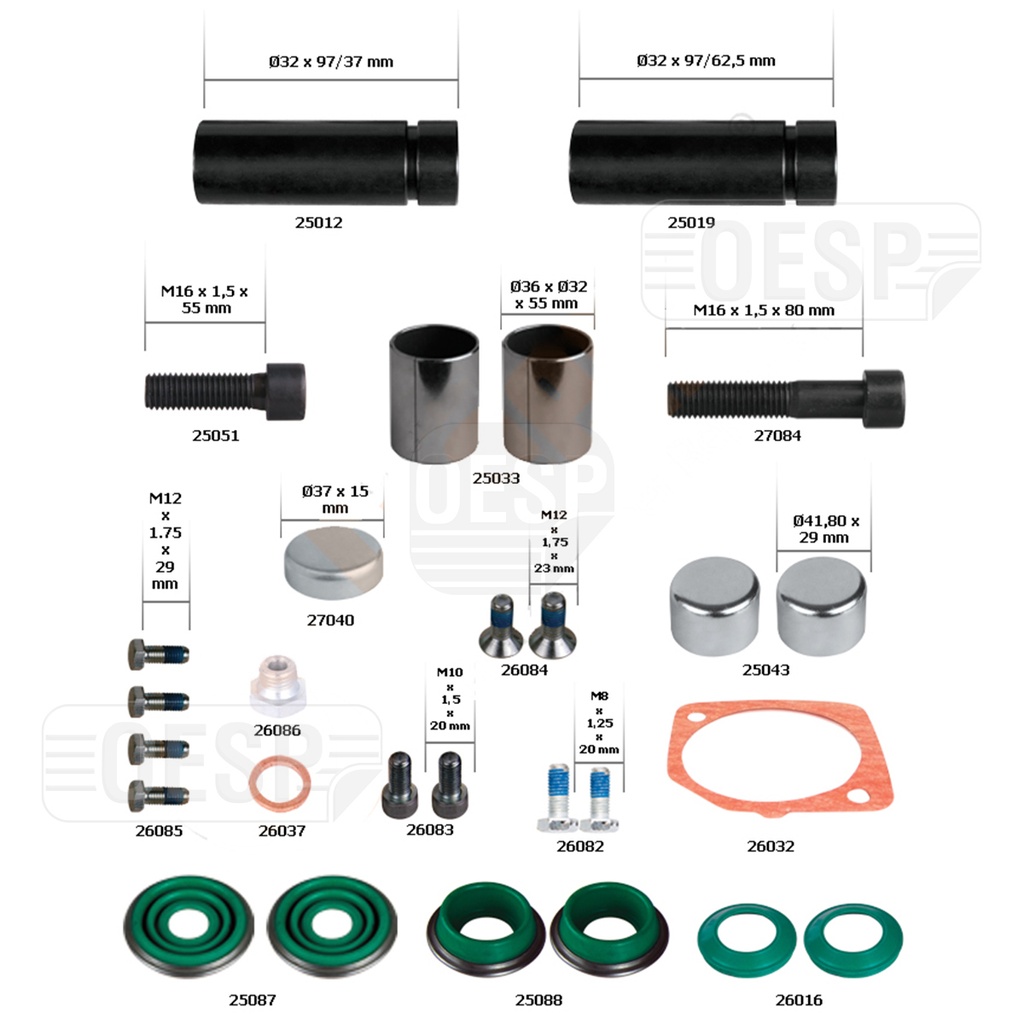 CALIPER OVERHAUL REPAIR KIT