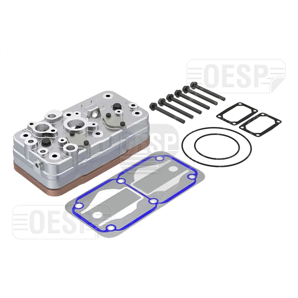 AIR COMPRESSOR CYLINDER HEAD WITH PLATE