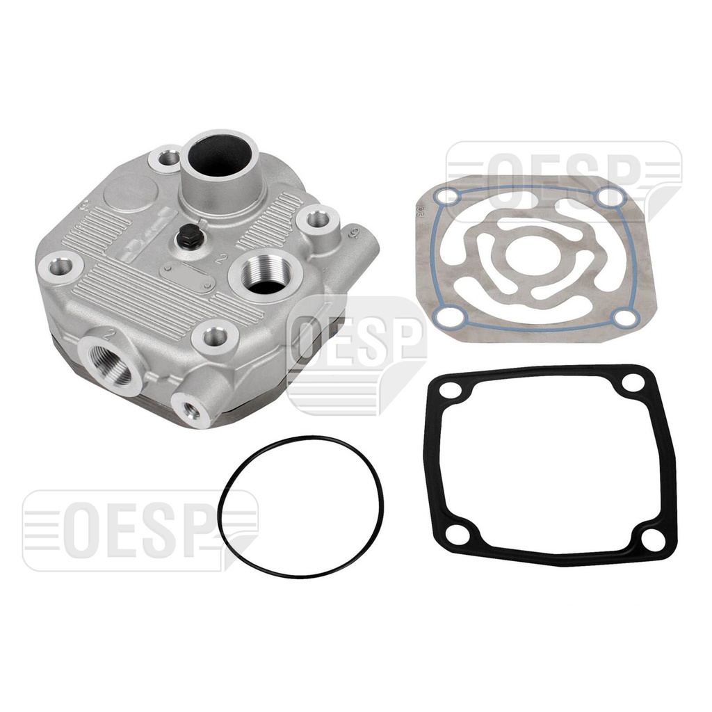 CYLINDER HEAD WITH PLATE KIT, COMPRESSOR