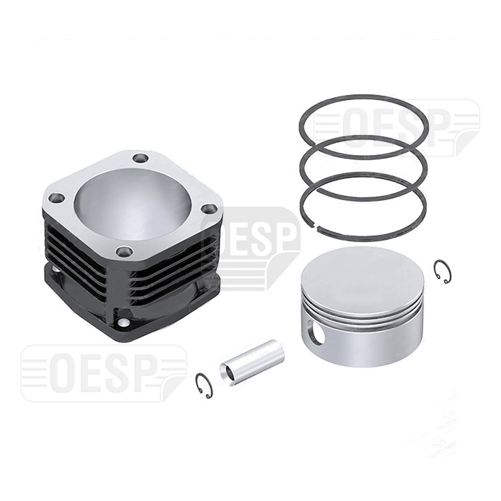 CYLINDER LINER & PISTON WITH RINGS, COMPRESSOR