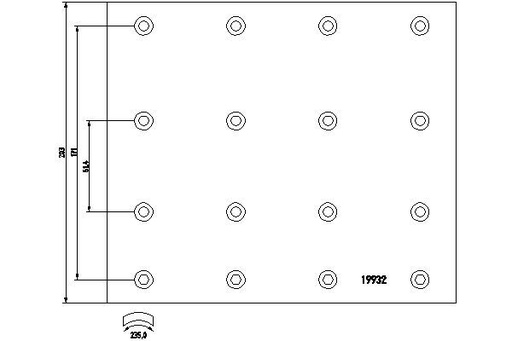 [TEX_1993201] فرامل LINING طقم SCANIA