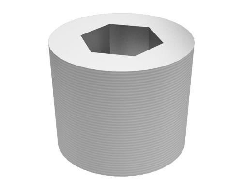 [CTP_8T6757] 1/8-27 NPTF قلاووظ HEX إدارة PLUG