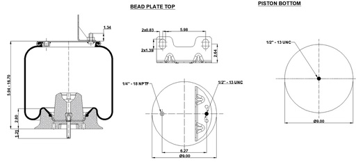 [9233489.P/KG2] 419335 CPP COUSSIN D'AIR PISTON PLASTIQUE