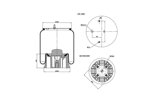 [9233428.P/2] 922919 CPP Air Spring Plastic Piston