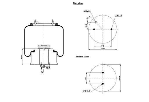 [9233458/2] 9231239 C Air Spring Steel Piston