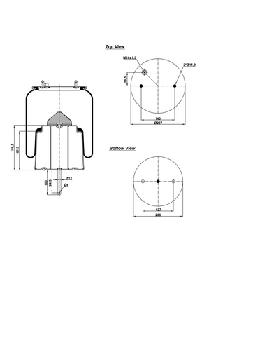 [9233459/2] 9231242 C Air Spring Steel Piston
