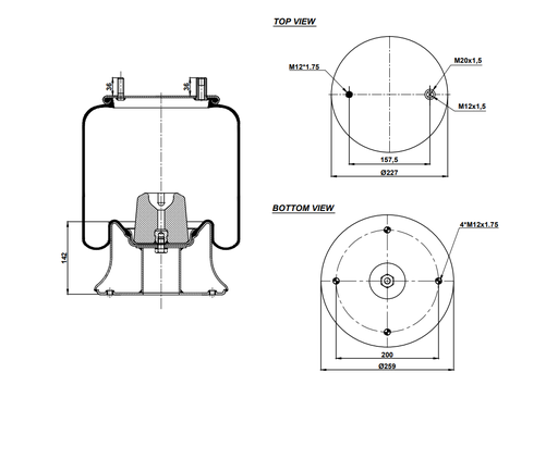 [9233217.01/2] 924156-01 C Air Spring Steel Piston