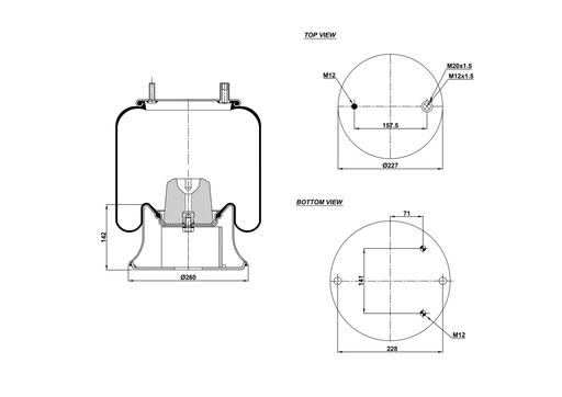 [9233217.03/2] 924156-03 C Air Spring Steel Piston
