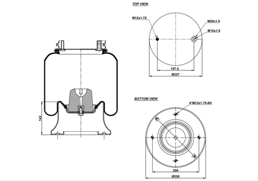 [9233217.22/2] 924156-22 C Air Spring Steel Piston
