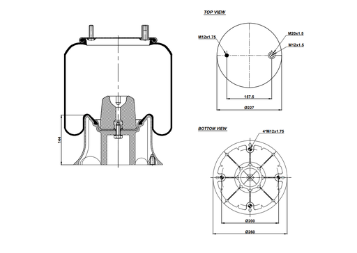 [9233217.P/2] 924156 CPP Air Spring Plastic Piston