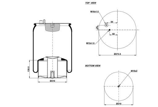 [9233276/2] 924705 C Air Spring Steel Piston
