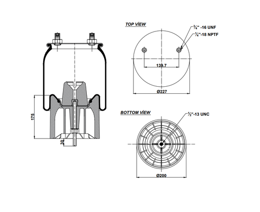[9233508.P/2] 924733  CPP Air Spring Plastic Piston