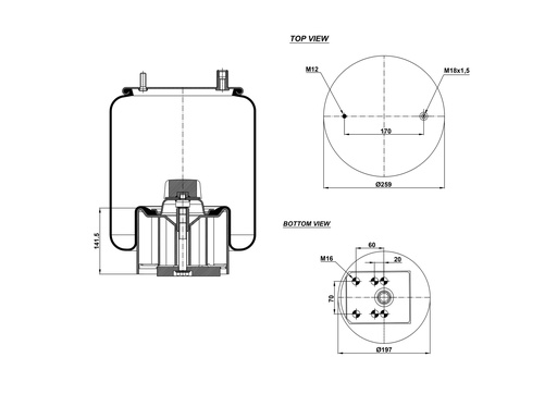 [9233285.P/2] 924940 CPP Air Spring Plastic Piston