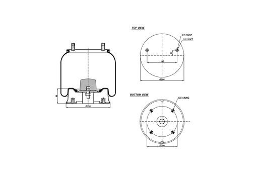 [9233257/2] 928050  C Air Spring Steel Piston