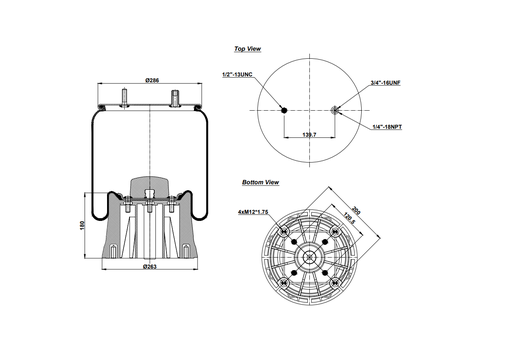 [9233203.05.P/2] 92813-05 CPP Air Spring Plastic Piston