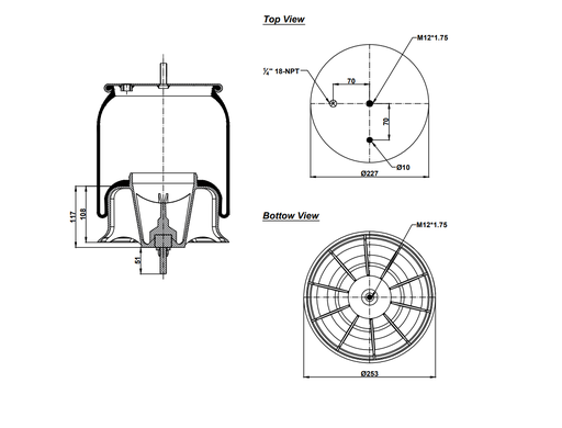 [9233509.P/2] 928468  CPP Air Spring Plastic Piston