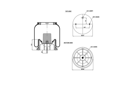 [9233310.P/2] 929069 CPP Air Spring Plastic Piston