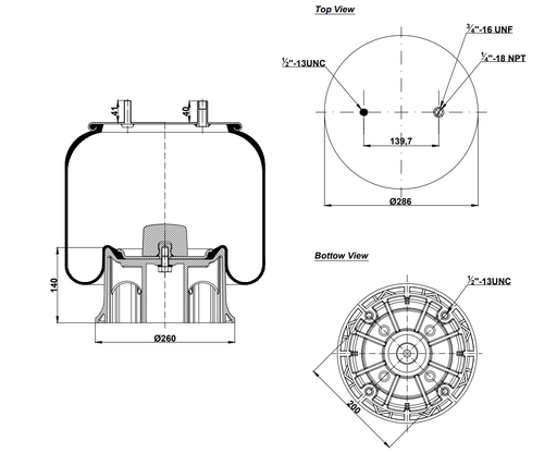 [9233311.P/2] 929121 CPP Air Spring Plastic Piston