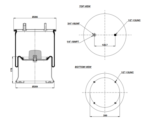 [9233388/2] 929122 C COUSSIN D'AIR PISTON ACIER