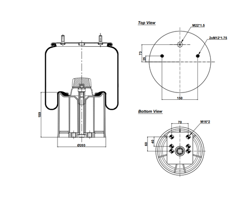 [9233207.01.P/2] 92940-01 CPP Air Spring Plastic Piston