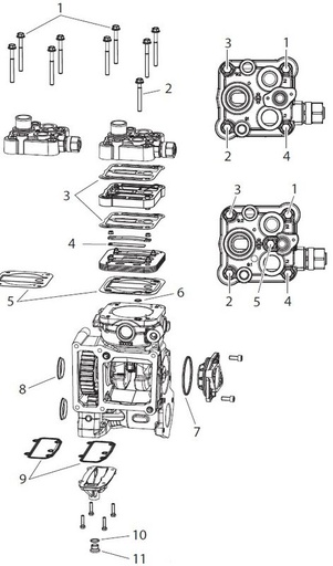 [2500361 00] REPAIR KIT WITH BUSHING, COMPRESSOR