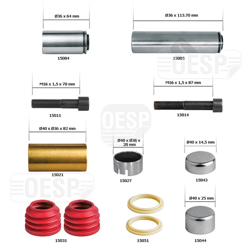 [0421290] CALIPER GUIDES & SEALS REPAIR KIT